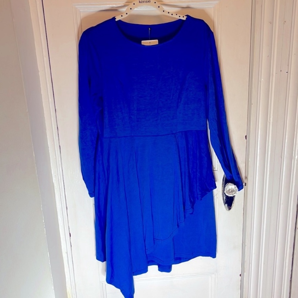 Vibrant Blue Long Sleeve Dress